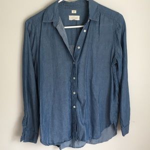 Super soft chambray like shirt “denim color”